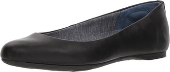 Dr. Scholl's Shoes Women's Giorgie Ballet Flat 39 EU - Black Smooth