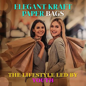 Al FAKHAMA 15 Pcs Large Paper Bag Brown Twisted Handle Paper Party Bags Hen Party Bags Kraft Paper Bag Bride Birthday Gift Bag Wedding Celebrations Bags For Party Favour (40x20x40cm) - Pack Of 15