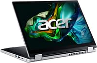 Acer Aspire 3 Spin 14 Convertible Laptop with 13th Gen Intel N100 Quad Core Upto 3.40GHz/4GB LPDDR5 RAM/128GB SSD Storage/Intel UHD Graphics/14" WUXGA IPS Touchscreen/Win 11S/Silver