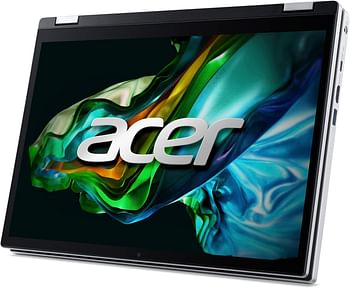 Acer Aspire 3 Spin 14 Convertible Laptop with 13th Gen Intel N100 Quad Core Upto 3.40GHz/4GB LPDDR5 RAM/128GB SSD Storage/Intel UHD Graphics/14" WUXGA IPS Touchscreen/Win 11S/Silver