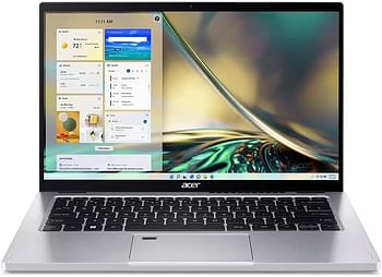 Acer Aspire 3 Spin 14 Convertible Laptop with 13th Gen Intel N100 Quad Core Upto 3.40GHz/4GB LPDDR5 RAM/128GB SSD Storage/Intel UHD Graphics/14" WUXGA IPS Touchscreen/Win 11S/Silver