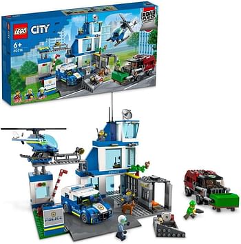 LEGO City Police Station 60316 Building Blocks Police Toys Set 668 Pieces