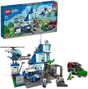 LEGO City Police Station 60316 Building Blocks Police Toys Set 668 Pieces