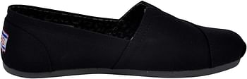 Skechers BOBS Women's Bobs Plush-Peace & Love Ballet Flat 40 EU - Black