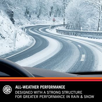 K&N Edge Wiper Blades: All Weather Performance, Superior Windshield Contact, Streak-Free Wipe Technology: 22 Inch Pack Of 2