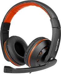 Edatalife Stereo Gaming Headset For Playstation 4, Pc, Xbox One, Noise Cancellation, Microphone, Bass Surround Sound With Soft Ear Protectors, Gaming Laptop (Orange) Dl-1700C.