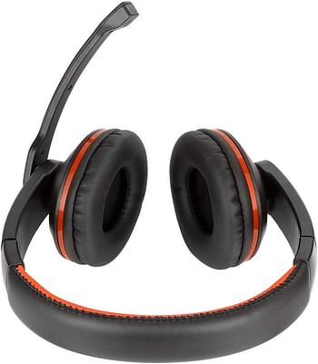 Edatalife Stereo Gaming Headset For Playstation 4, Pc, Xbox One, Noise Cancellation, Microphone, Bass Surround Sound With Soft Ear Protectors, Gaming Laptop (Orange) Dl-1700C.