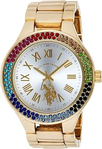U.S. Polo Assn USC40128 Women's Quartz Metal and Alloy Casual Watch - Gold-Toned