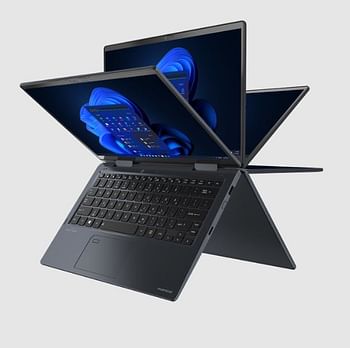 Toshiba Dynabook Portege X30W-K - 12th Gen Core i7 1270p 12 Cores 16 Threads Processor -16GB LPDDR5 5200MHz Ram, 512GB NVMe SSD, 13.3 Inch 2 in 1 Sharp IGZO FHD AntiGlare Touch screen Display Windows Hello, Finger Print -English Keyboard - Windows 11 Pro