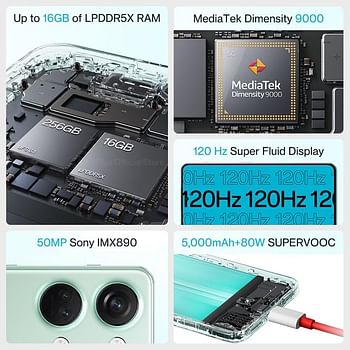 OnePlus Nord 3 Dual-SIM 256GB ROM + 16GB RAM Only GSM No CDMA Factory Unlocked 5G Smartphone - Tempest Gray
