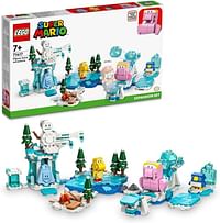 LEGO 71417 Super Mario Fliprus Snow Adventure Expansion Set, Toys for Kids to Combine with Starter Course, Collectible Gifts with Freezie and Baby Penguin Figures