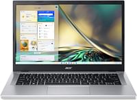 Acer Aspire 3 A315 NB 15.6 Inch FHD IPS SlimBezel Display with 12th Generation Intel Core i5-1235U 10 Cores Upto 4.40GHz 8GB DDR4 RAM 512GB SSD Storage Intel Iris XE Graphics FHD IPS SlimBezel Display Windows 11 WiFi-6 - Pure Silver