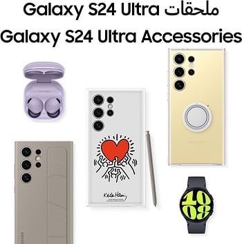 SAMSUNG Galaxy S24 Ultra AI Phone 256GB Storage 12GB RAM, Android Smartphone 200MP Camera S Pen Long Battery Life - Titanium Gray