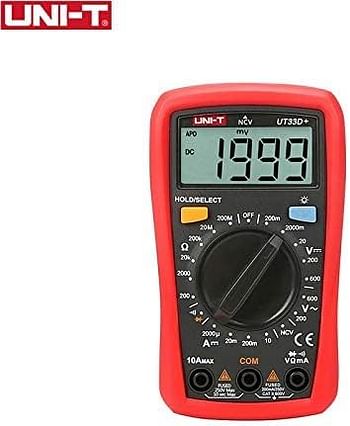 Uni-T Ut33D+ Digital Multimeter Auto Range Palm Size Ac Dc Voltmeter Ammeter Resistance Capacitance Tester