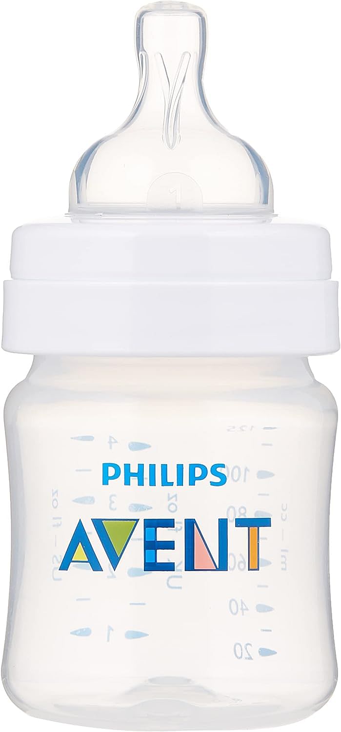 فيليبس - زجاجة اطفال مضادة للمغص من فينت، 125 مل × 1 Scf81061