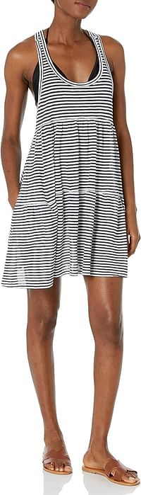 Tommy Hilfiger Women's Standard Beach Cover Up Dress L XL - Sky Captain