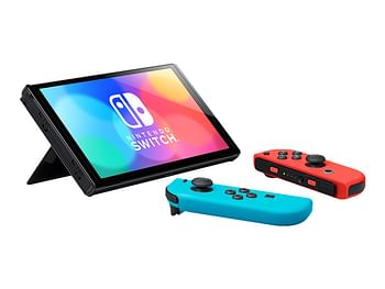 Nintendo Switch Extended Battery - Neon Red and Neon Blue
