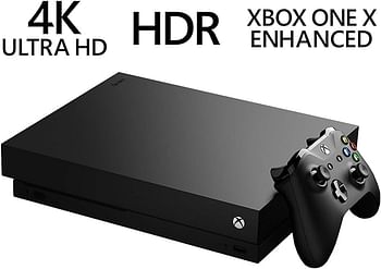 Microsoft Xbox One X Console With Wireless Controller 1TB - Black