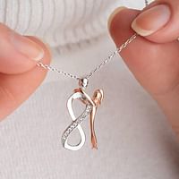 Eternal love necklace infinity shape design best anniversarry gift