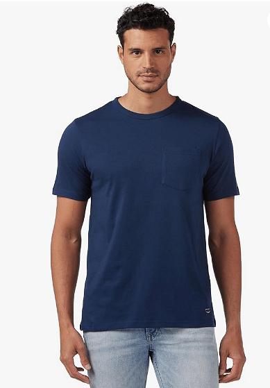 Lee Cooper Mens OD POCKET TE T-Shirt XL - Navy