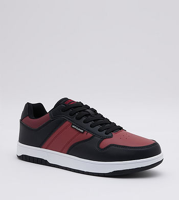 Jack & Jones Color Block Lace-Up Sneakers 43 EU - Maroon