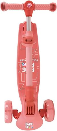 Fade Fit- Foldy Cruiser Outdoor & Sports Toys, Scooters, Kids Kick Cool Baby, Globber, Racer, Boys Three Wheel - Pink