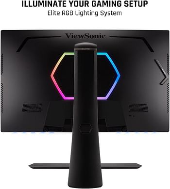 Viewsonic Elite XG320U 32 Inch 4K UHD Gaming Monitor with 150Hz, 1ms, HDR 600, FreeSync Premium Pro, HDMI, DisplayPort, USB, and Advanced Ergonomics for Esports - Black