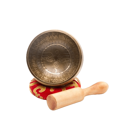 Authentic Himalayan Singing Bowl Single Set Handcrafted in Nepal Includes Traditional Wooden Striker Ideal for Healing, Mindfulness, Meditation, and Yoga 239 Grams - Bronze