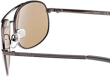 Guess Aviator Men's Sunglasses - GUF-108 BRN-1 - 60-14-135 Brown