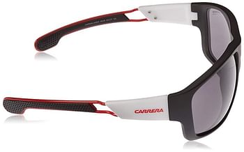 Carrera Men's 4006/s Polarized Wrap Sunglasses 63 mm - Mat Black White