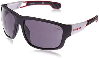 Carrera Men's 4006/s Polarized Wrap Sunglasses 63 mm - Mat Black White