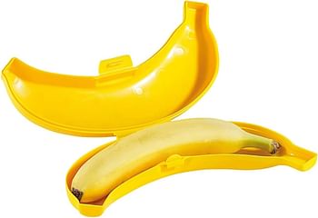 Plasticforte Yellow Plastic Banana Guard – BPA Free Banana Saver, Made in Spain, Dimensions: 5 x 13 x 20.5cm