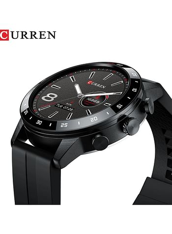 CURREN 6001 Intelligent full touch screen waterproof smart watch For Men's & Women's - Black