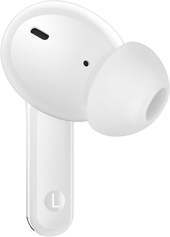 Realme TechLife Buds T100 Bluetooth Truly Wireless in Ear Earbuds with mic AI ENC for Calls Google Fast Pair 28 Hours Total Playback with Fast Charging and Low Latency Gaming Mode - White
