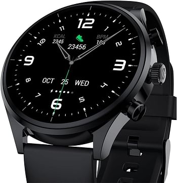 Black Shark S1 Classic Smartwatch 1.43 AMOLED 12 Days Battery Life Game Health Monitoring NFC Magnetic Charging Fully Washable Black