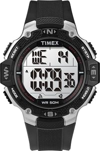 تيميكس ساعة دي جي تي ال متينة 46 ملم للرجال - أسود|رمادي