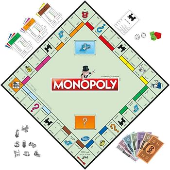 Monopoly Game, Family Board Games for 2 to 6 Players, Board Games for Kids Ages 8 and Up, Includes 8 Tokens (Tokens May Vary)