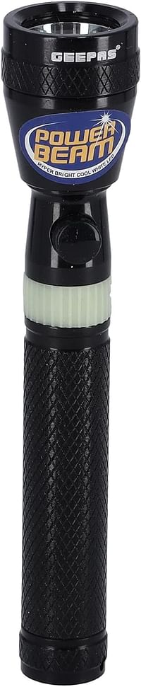 Geepas Gfl51028 Rechargeable Led Flashlight - Black