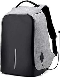 Anti Theft Design Laptop Backpack - GRAY