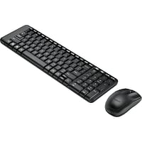 لوجيتك MK220 لوحة مفاتيح لاسلكية كومبو عربي/انجليزي - أسود