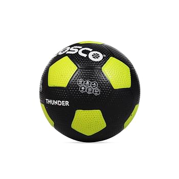 Cosco 14051 Thunder Rubber Football Size 5 Diameter -22 cm - Yellow and Black