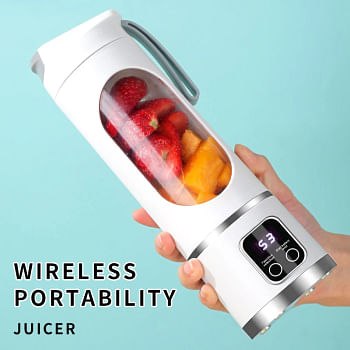 450ml Electric Fruit Juicer Blender Small Juicer Juicer Cup Mixer Machine Portable Smoothies Blender for Home random color