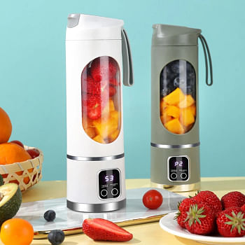 450ml Electric Fruit Juicer Blender Small Juicer Juicer Cup Mixer Machine Portable Smoothies Blender for Home random color