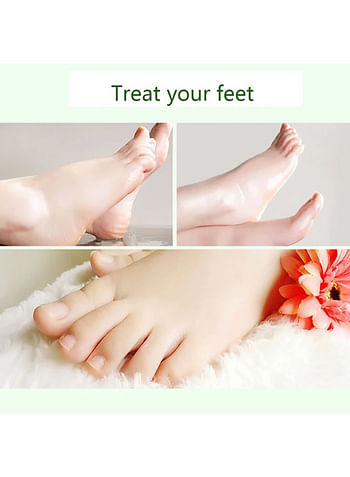 Foot Peeling and Exfoliating Mask, Dead Skin Removing Sock - Olive