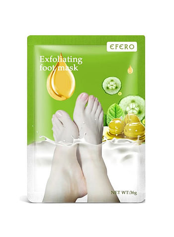 Foot Peeling and Exfoliating Mask, Dead Skin Removing Sock - Olive