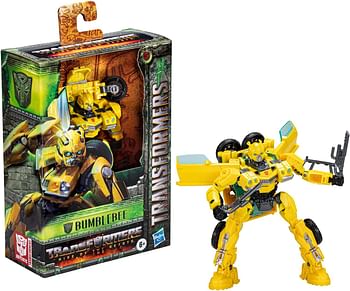 Transformers Toys Transformers: Rise of the Beasts Movie, Deluxe Class Bumblebee Converting Action Figure for ages 6 and up, 5-inch Toy Figure For Kids