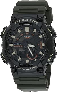 Casio Casual Watch Analog-Digital 46.6 mm - Green, Black