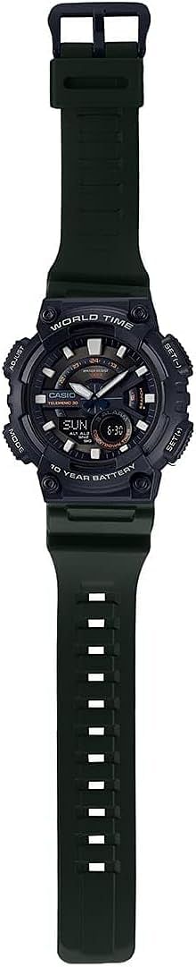 Casio Casual Watch Analog-Digital 46.6 mm - Green, Black