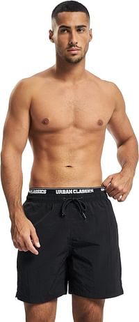 Urban Classics Men Two in One Swim Shorts Short pack of 1