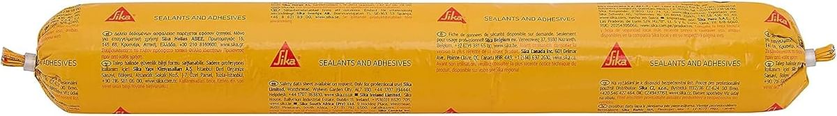 SIKA 443478 Multipurpose Elastic Joint Sealant For Concrete And Precast Joints Sikaflex Construction+ Moisture-Curing White 600ml Sausage Tube Polyurethane Sealant - White